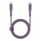 Energea Кабель FLOW USB-C to USB-C PD240W 5A Nanoweave Magnetic tie Purple 1.5m