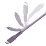 Energea Кабель FLOW USB-C to USB-C PD240W 5A Nanoweave Magnetic tie Purple 1.5m