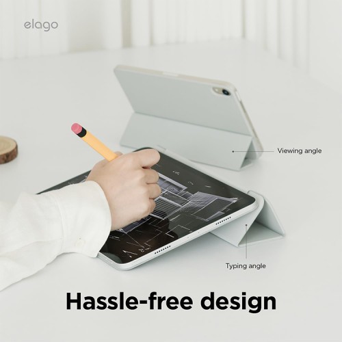 Elago для iPad Pro 11 (2024 M4) чехол Magnetic Folio Light Grey