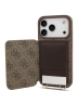 Guess для iPhone 17 Pro чехол Crossbody cardslots magnetic 4G Hard Brown