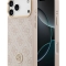 Guess для iPhone 17 Pro Max чехол PU 4G Diamond metal logo Gold camera Hard Pink (MagSafe)