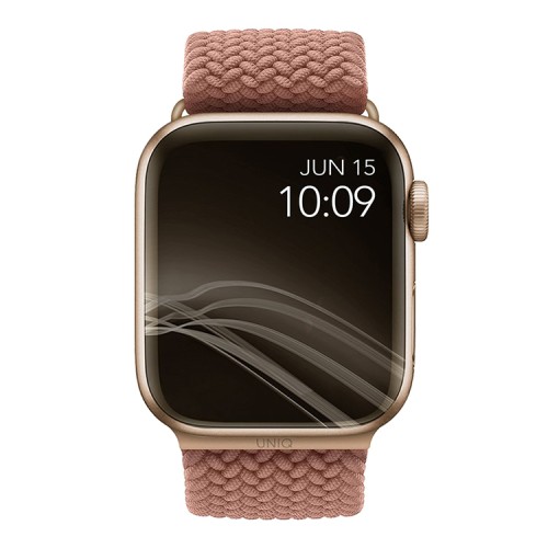 Ремешок Uniq ASPEN Strap Braided для Apple Watch 49-46-45-44 мм, розовый