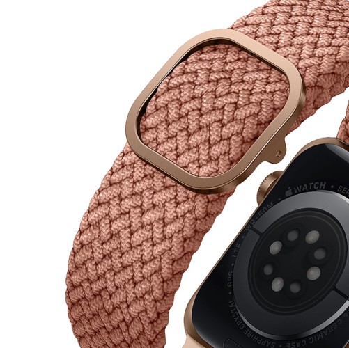 Ремешок Uniq ASPEN Strap Braided для Apple Watch 49-46-45-44 мм, розовый