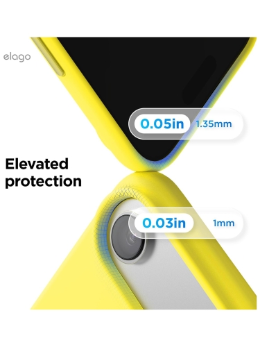 Elago для iPhone Air чехол Magnetic Silicone Neon Yellow (MagSafe)