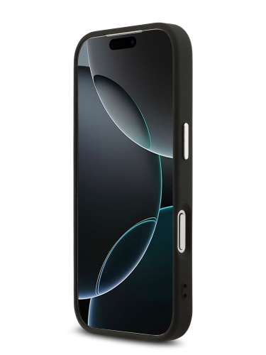 Karl Lagerfeld для iPhone 17 Pro Max чехол PU NFT Karl head Metal pin & Camera Hard Black (MagSafe)