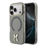 Karl Lagerfeld для iPhone 17 Pro Max чехол IML K HEAD Metal logo & Camera Hard Black (MagSafe)