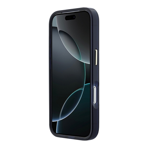 Karl Lagerfeld для iPhone 17 Pro чехол IML NFT Choupettes Script logo Metal Cam Blue (MagSafe)