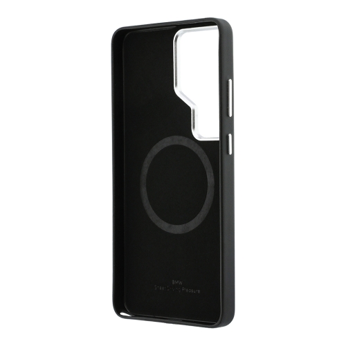 BMW для Galaxy S26 Ultra чехол Signature PU Full Wrapped Metal logo & Cam Hard Black (MagSafe)