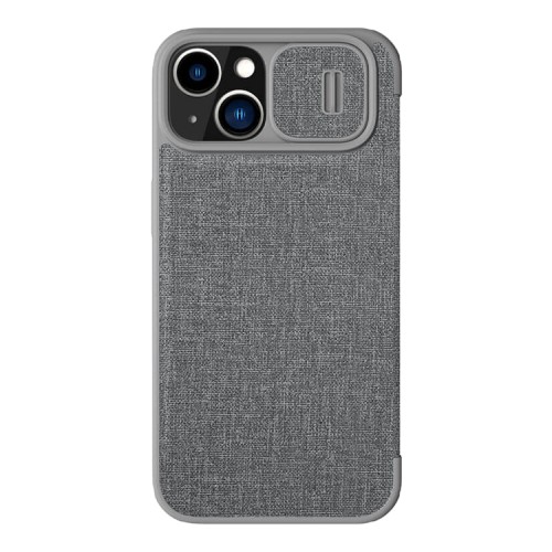 Чехол Nillkin Qin Pro (Cloth) для iPhone 14 Plus, Classical Grey