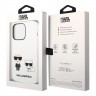 Чехол Lagerfeld Liquid silicone Karl & Choupette Hard для iPhone 14 Pro Max, белый