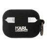 Чехол Karl Lagerfeld Silicone case with ring NFT 3D Choupette для Airpods Pro 2, черный