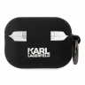 Чехол Karl Lagerfeld Silicone case with ring NFT 3D Choupette для Airpods Pro 2 (2022), черный
