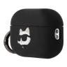 Чехол Karl Lagerfeld Silicone case with ring NFT 3D Choupette для Airpods Pro 2, черный