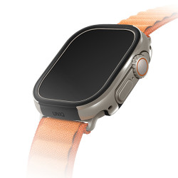 Чехол Uniq Valencia aluminium для Apple Watch Ultra 49 мм, серебристый