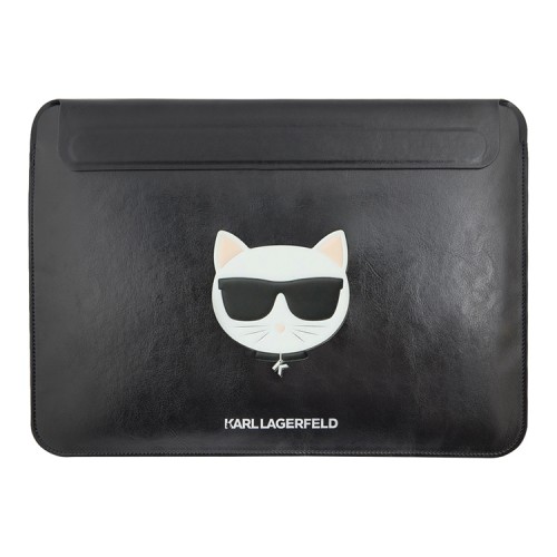 Чехол-папка Lagerfeld PU leather Sleeve Choupette для Macbook 16", черный