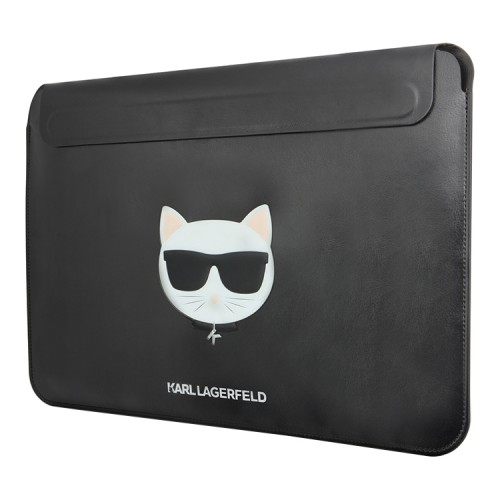 Чехол-папка Lagerfeld PU leather Sleeve Choupette для Macbook 16", черный