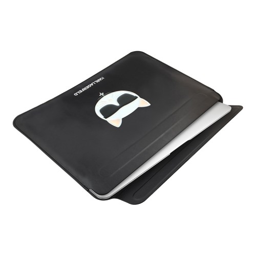 Чехол-папка Lagerfeld PU leather Sleeve Choupette для Macbook 16", черный