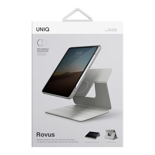 Чехол Uniq ROVUS Magnetic для iPad Pro 11 (2022/21) / Air 10.9 (2022/20), серый