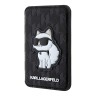 Karl Lagerfeld магнитный бумажник-подставка Wallet MagSafe Cardslot Stand Saffiano Monogram NFT Choupette Black