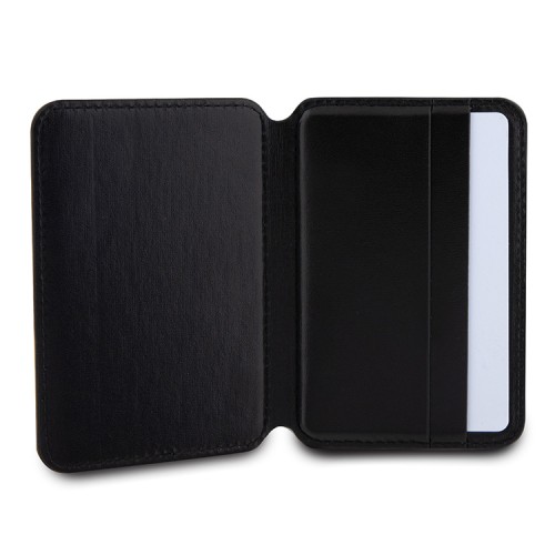 Karl Lagerfeld магнитный бумажник-подставка Wallet MagSafe Cardslot Stand Saffiano Monogram NFT Choupette Black