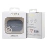 Guess для Airpods Pro 2 чехол PU leather 4G with metal logo and Diamond charm Black