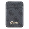 Guess магнитный бумажник Wallet Cardslot MagSafe PU 4G Script metal logo Black