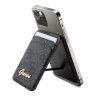 Guess магнитный бумажник Wallet Cardslot MagSafe PU 4G Script metal logo Black