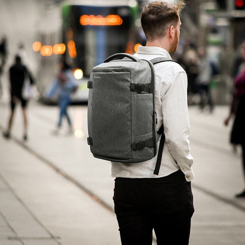 Tomtoc Travel рюкзак Navigator-T66 Travel Laptop Backpack 17"/38L Gray