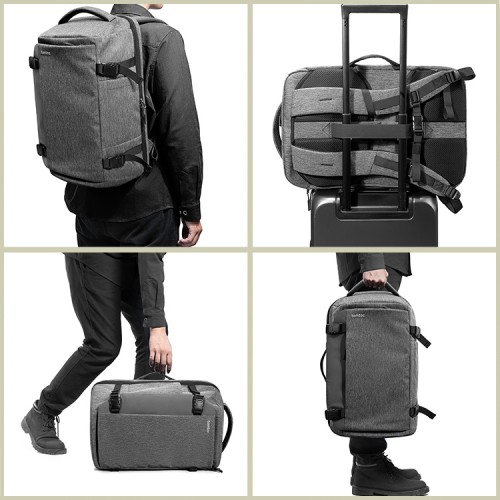 Tomtoc Travel рюкзак Navigator-T66 Travel Laptop Backpack 17"/38L Gray
