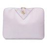 Guess для ноутбуков 13"/14" чехол Sleeve PU Grained leather 4G metal logo with Zipper Purple