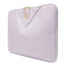 Guess для ноутбуков 13"/14" чехол Sleeve PU Grained leather 4G metal logo with Zipper Purple