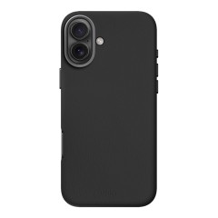 Uniq для iPhone 16 Plus чехол кожаный Lyden Black (Magsafe)