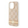 DKNY для iPhone 16 Pro чехол PC/TPU Checkered Printed stripes Pink (MagSafe)