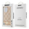 DKNY для iPhone 16 Pro чехол PC/TPU Checkered Printed stripes Pink (MagSafe)
