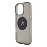 Mercedes для iPhone 16 Pro Max чехол PC/TPU Star pattern and Circle, Black (MagSafe)