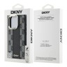 DKNY для iPhone 16 Pro чехол PU Checkered Metal logo Hard Black (MagSafe)