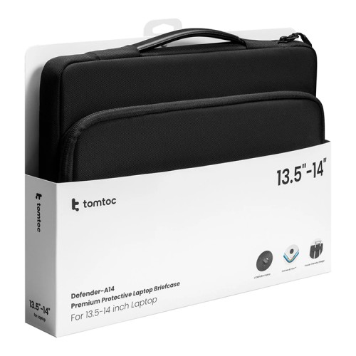 Tomtoc Laptop сумка Defender-A14 Premium Laptop Briefcase 13.5-14" (Win) Cordura Black