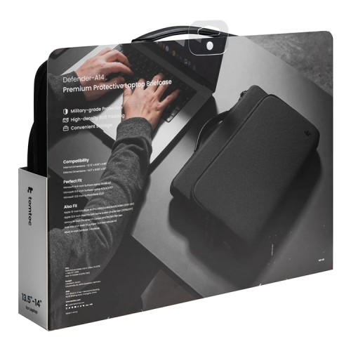 Tomtoc Laptop сумка Defender-A14 Premium Laptop Briefcase 13.5-14" (Win) Cordura Black