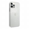 Чехол Guess 4G 3D raised Hard для iPhone 12 Pro Max, прозрачный