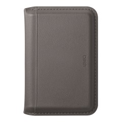 Uniq магн. бумажник Lyden DS Magnetic RFID-blocking wallet Flint Grey/Canary Yellow