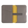 Uniq магн. бумажник Lyden DS Magnetic RFID-blocking wallet Flint Grey/Canary Yellow