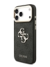 Guess для iPhone 17 Pro чехол Crossbody PU 4G Big metal logo Gold camera Hard + Strap Black