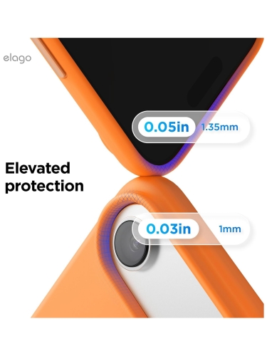 Elago для iPhone Air чехол Magnetic Silicone Orange (MagSafe)