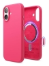 Elago для iPhone 17 чехол Magnetic Silicone Ice Red (MagSafe)