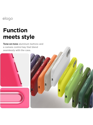 Elago для iPhone 17 чехол Magnetic Silicone Ice Red (MagSafe)