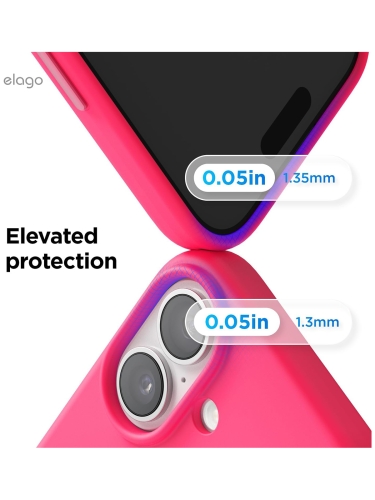 Elago для iPhone 17 чехол Magnetic Silicone Ice Red (MagSafe)