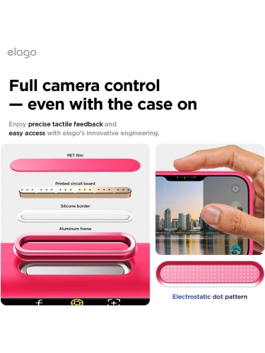 Elago для iPhone 17 чехол Magnetic Silicone Ice Red (MagSafe)