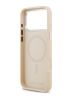 Karl Lagerfeld для iPhone 17 Pro Max чехол PU Perforated Round logo Metal camera Hard Beige (MagSafe)