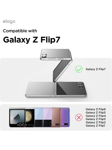 Elago для Galaxy Z Flip7 чехол PC Clear