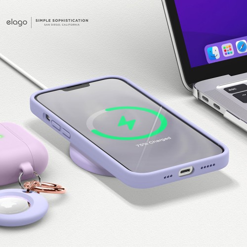 Чехол Elago Soft Silicone для iPhone 13, фиолетовый